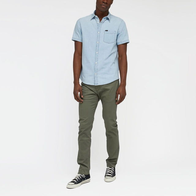 Lee Short Sleeve Button Down Shirt Blue Sky