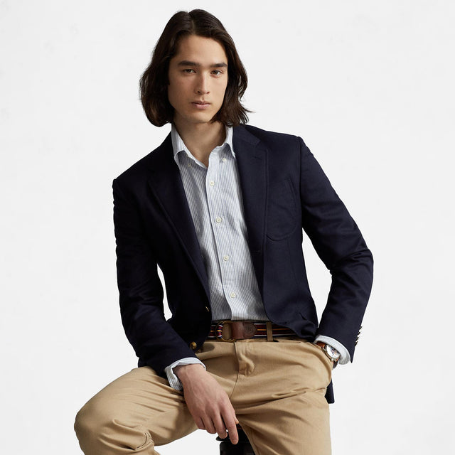 Ralph Lauren Custom Fit Oxford Shirt Blue & White
