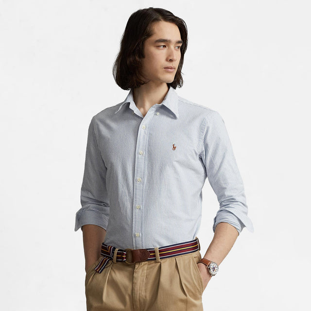 Ralph Lauren Custom Fit Oxford Shirt Blue & White