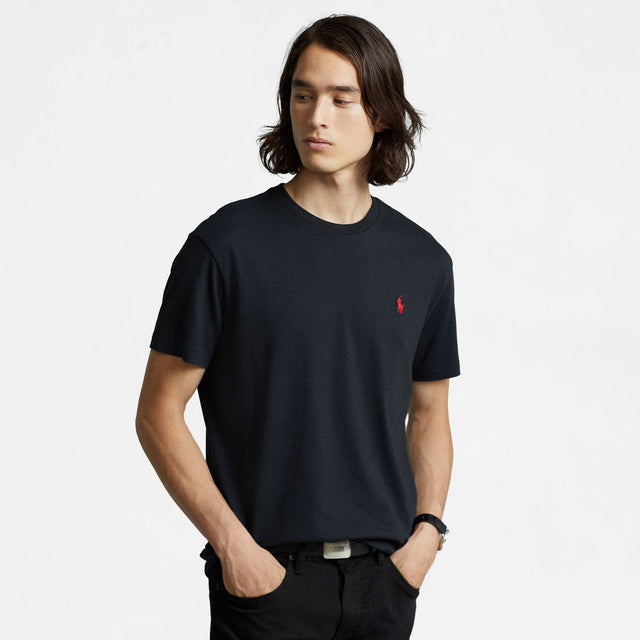 Ralph Lauren Custom Slim Fit Jersey Crewneck T-Shirt Black