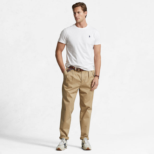 Ralph Lauren Custom Slim Fit Jersey Crewneck T-Shirt White