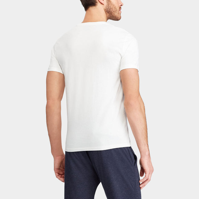 Ralph Lauren Custom Slim Fit Jersey Crewneck T-Shirt White