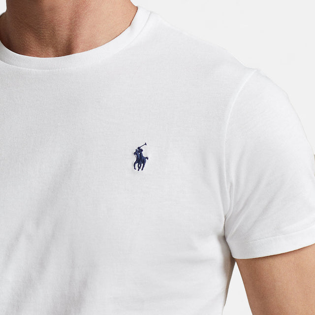 Ralph Lauren Custom Slim Fit Jersey Crewneck T-Shirt White