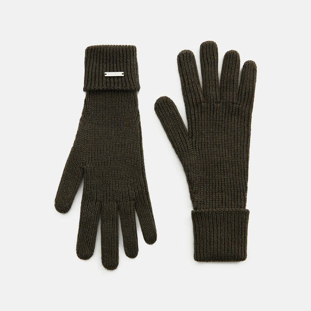 Woolrich Logo Gloves Women's Dark Green