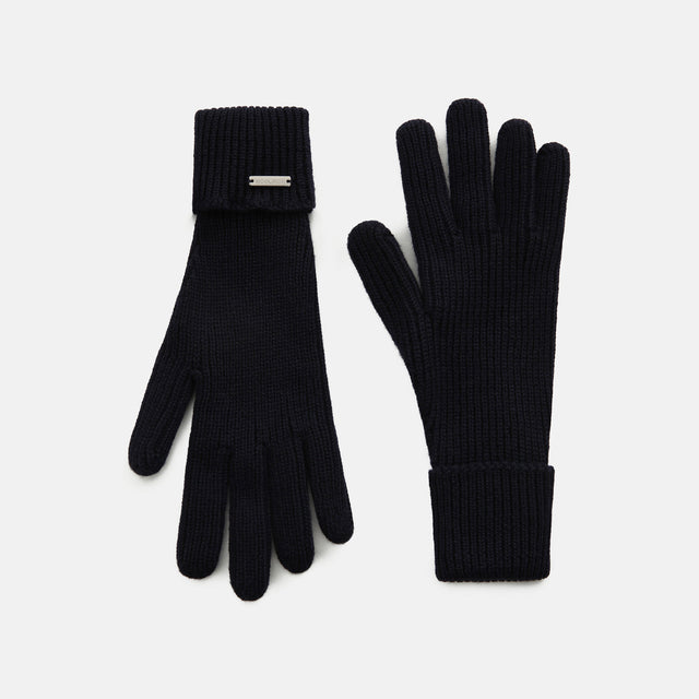 Woolrich Logo Gloves Women's Melton Blue