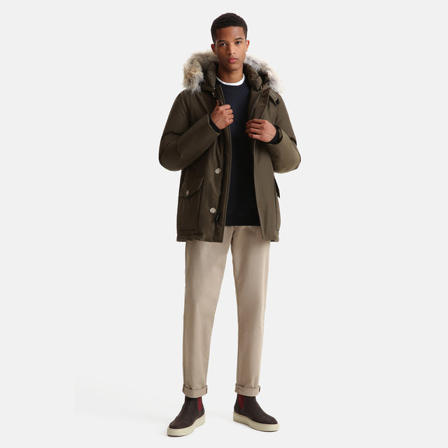 Woolrich Luxury Fleece Crewneck Melton Blue