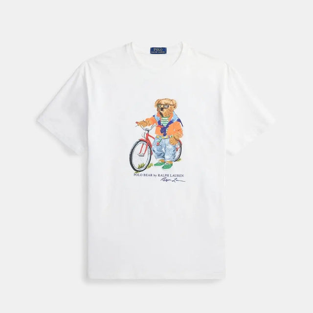 Polo Ralph Lauren Custom Slim Fit Polo Bear T-Shirt White