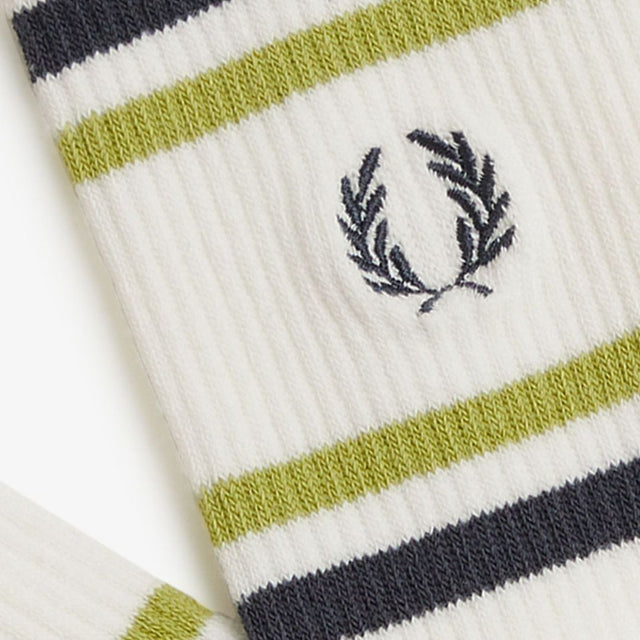 Fred Perry Ribbed Sports Socks Ecru