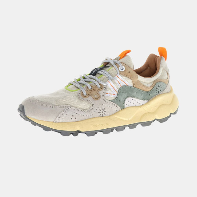 Flower Mountain Yamano 3 Uni Suede-Canvas Off White-Sage