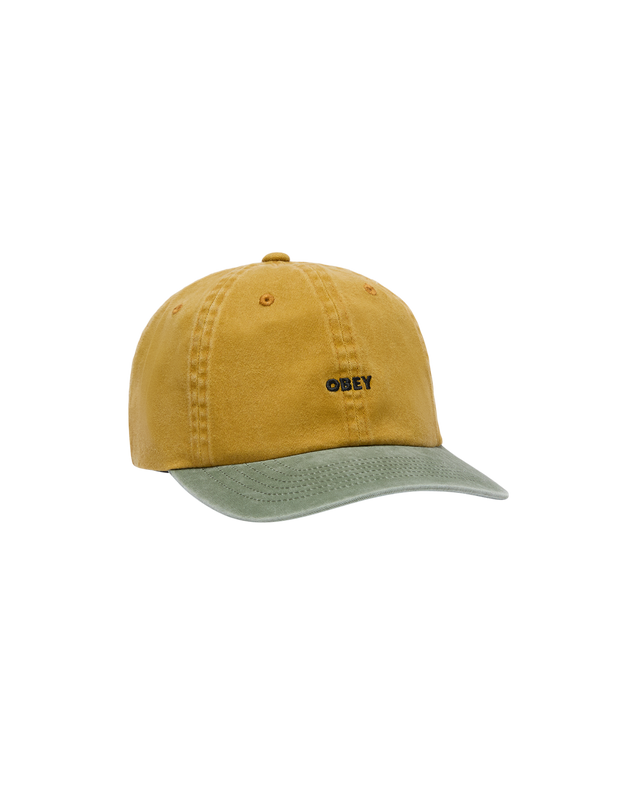 Obey Pigment Obey Bold 6 Panel Sb Pigment Mustard Multi
