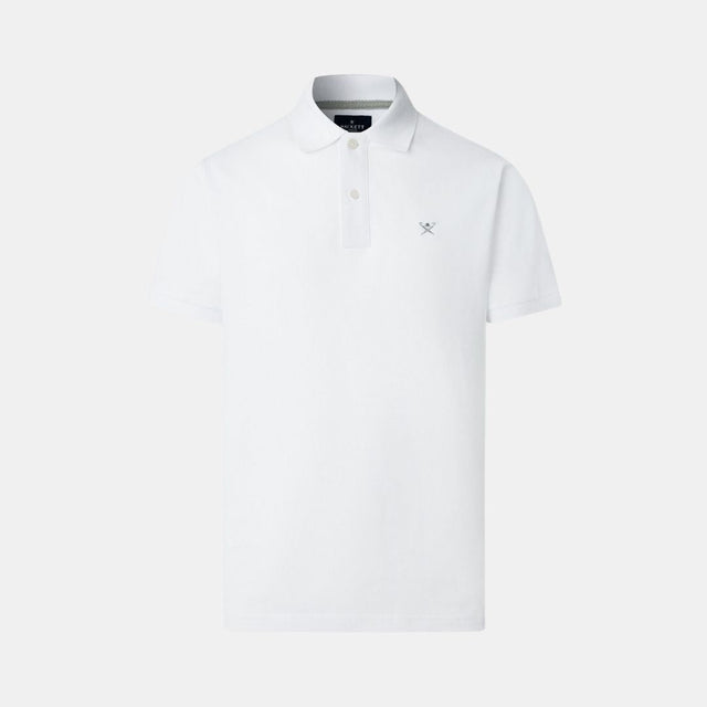 Hackett London Slim Fit Logo Optic White