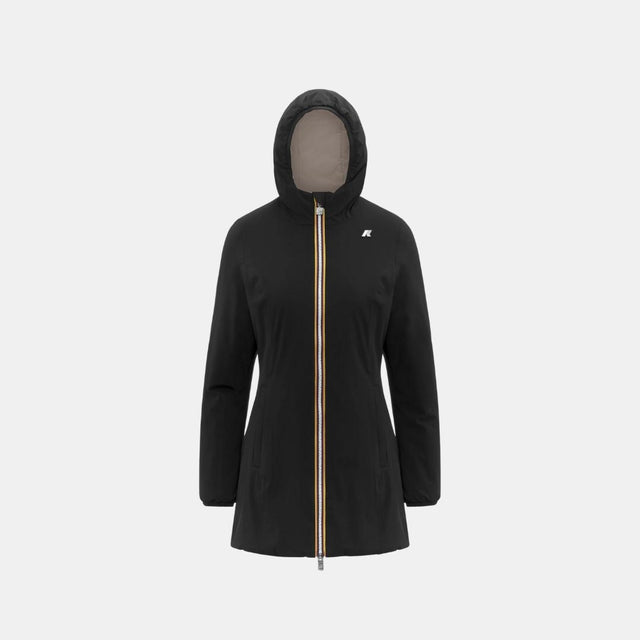 K-Way Denise St Warm Reversible Black Pure & Beige Cashmere