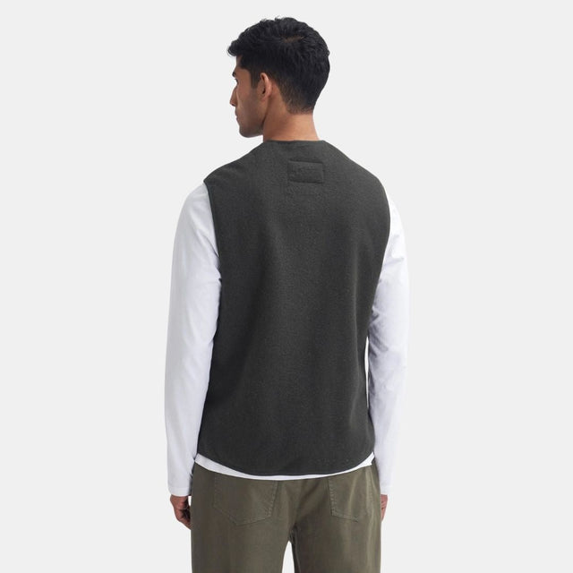 Barbour Warm Pile Zip-In Liner Vest Sage