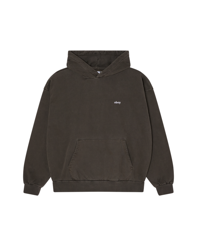 Obey Lowercase Pigment Hood Pigment Black Olive