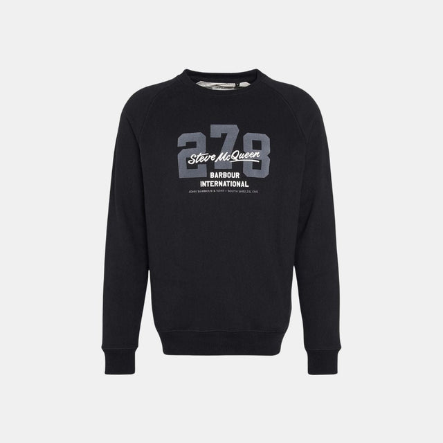 Barbour International Signature Graphic Sweatshirt Black