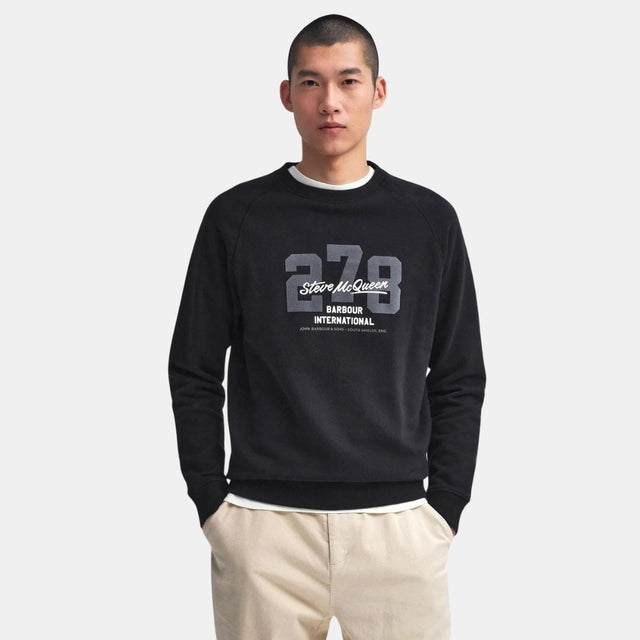 Barbour International Signature Graphic Sweatshirt Black