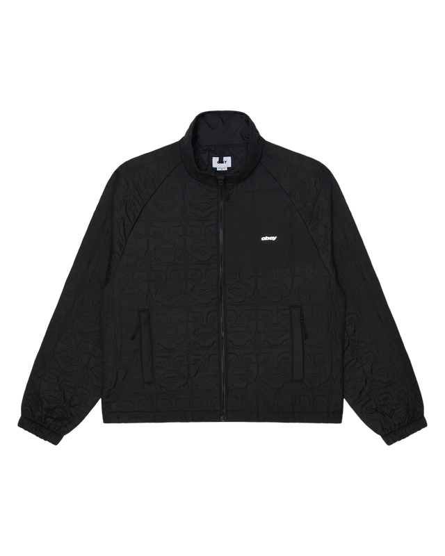 Obey Icon Quilted Jacket Black