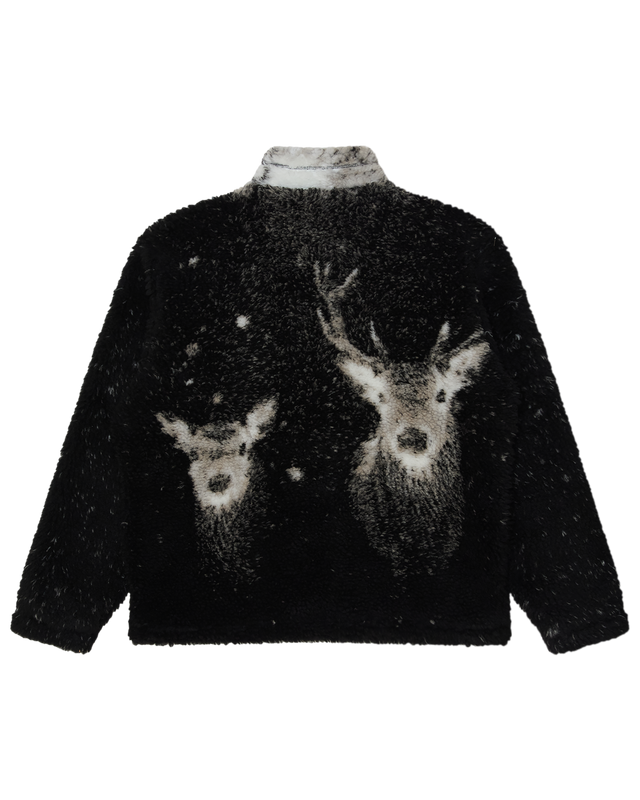 Obey Deer Sherpa Jacket Black Multi