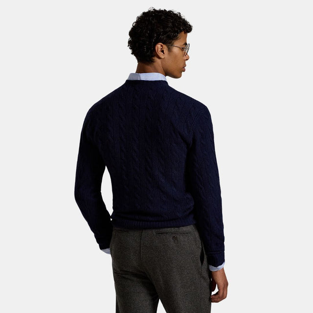 Polo Ralph Lauren Cable-Knit Wool Cashmere Jumper Black