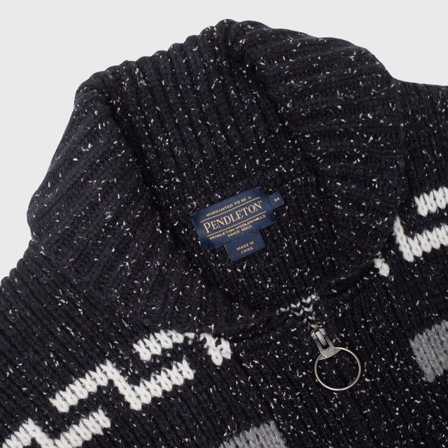 Pendleton The Original Westerley Cardigan Black Donegal