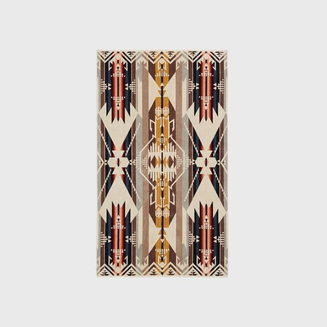 Pendleton Oversized Jacquard Spa Towel White Sands Tan