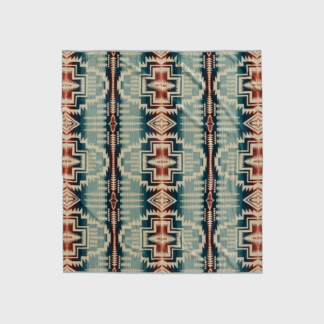 Pendleton Jacquard Towel For Two Silver Blue Harding Star