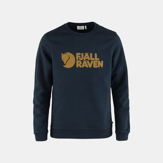 Fjällraven Logo Sweater Men's Dark Navy