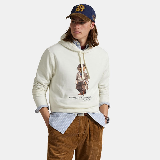 Ralph Lauren Polo Bear Fleece Hoodie White