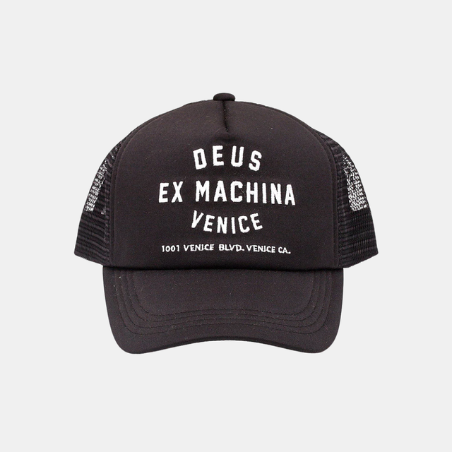 Deus Ex Machina Venice Address Trucker Black