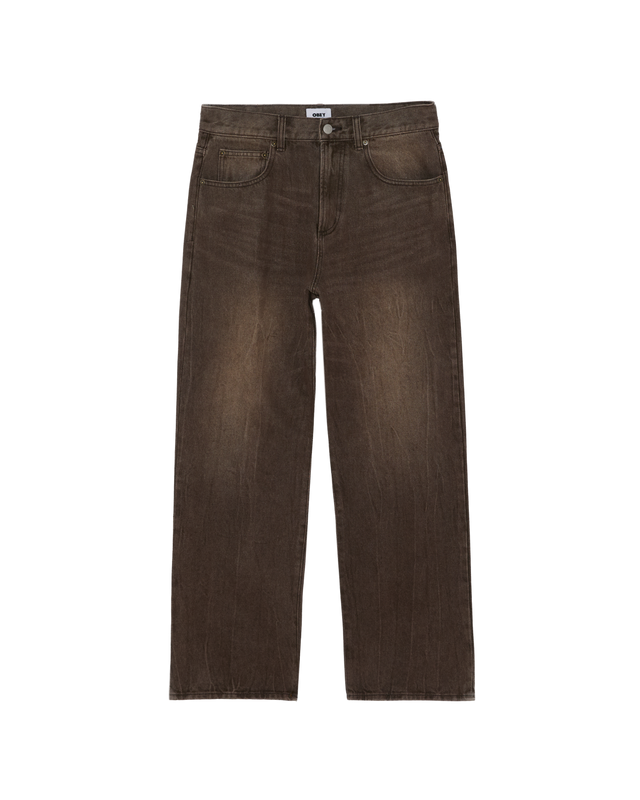 Obey Nelson Straight Leg Denim Vintage Archive Wren