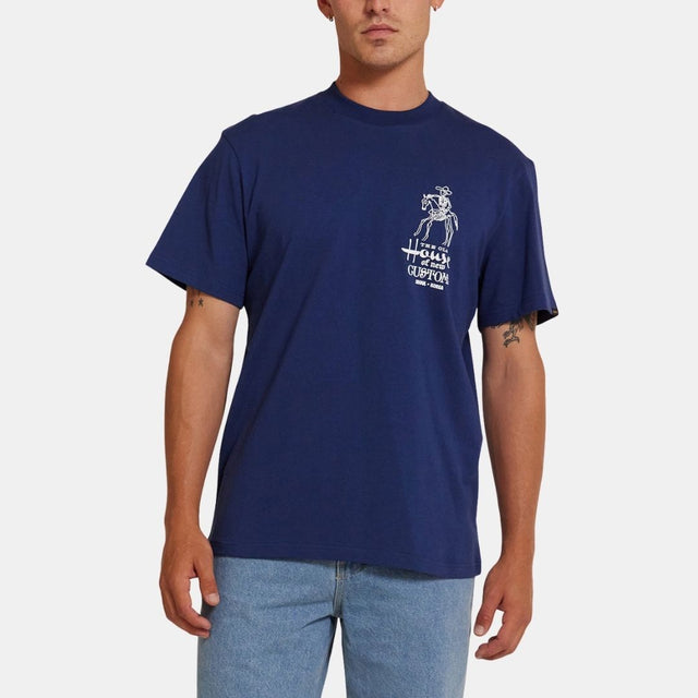 Deus Ex Machina Seoul Address Tee Mechanic Blue