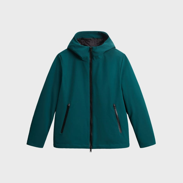 Woolrich Men's Pacific Jacket in Tech Softshell Ponderosa Pine