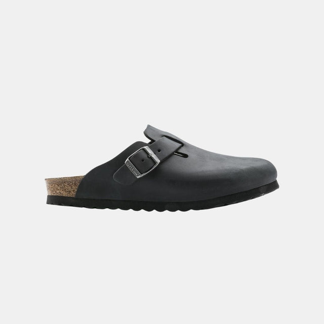 Birkenstock Boston Geöltes Leder Damen Schwarz