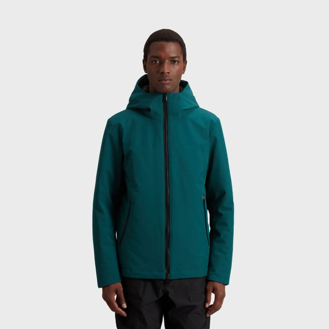 Woolrich Men's Pacific Jacket in Tech Softshell Ponderosa Pine