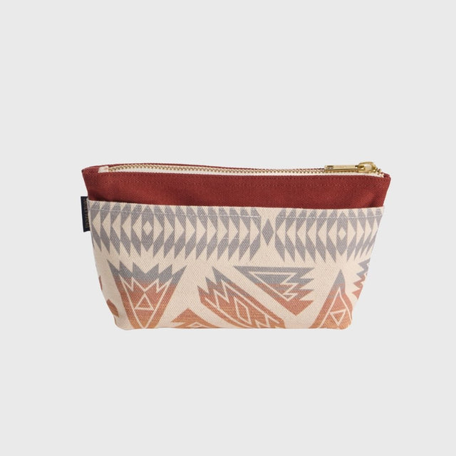 Pendleton Astoria Canvas Zip Pouch Ponderosa Brick