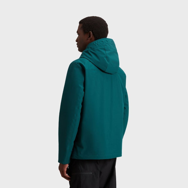 Woolrich Men's Pacific Jacket in Tech Softshell Ponderosa Pine