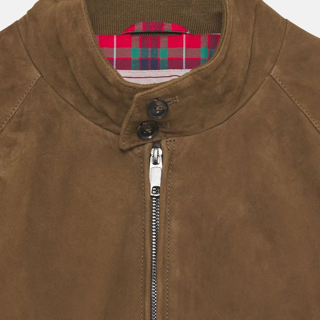 Baracuta G9 Suede Dark Olive