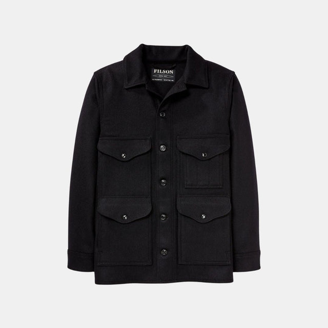 Filson Mackinaw Wool Cruiser Jacket Dark Navy Solid