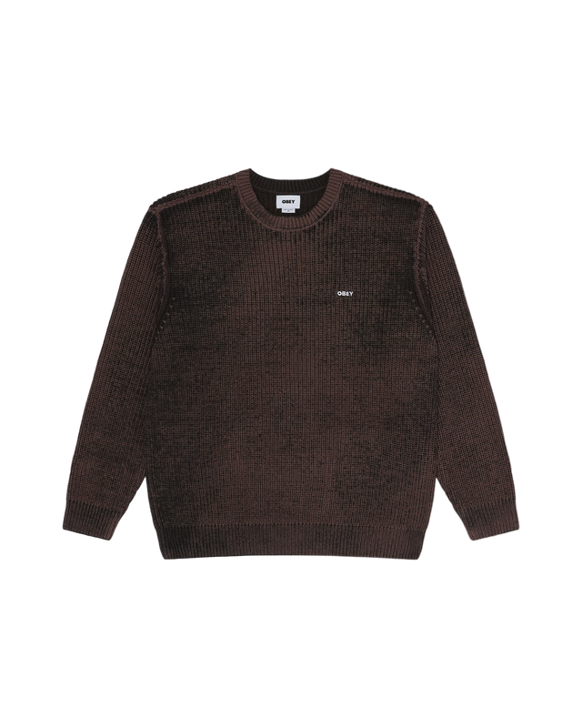Obey Spray Effect Sweater Morel Multi
