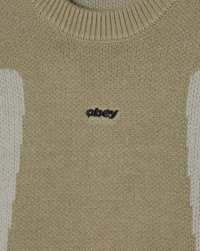 Obey Brann Sweater Grey Multi