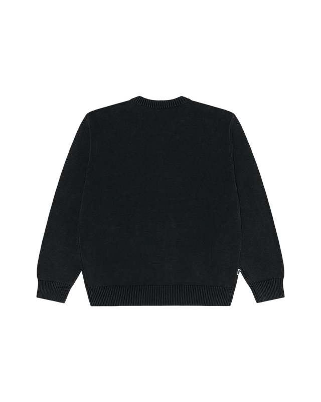Obey Fade Wash Speed Logo Sweater Digital Black Faded Wash
