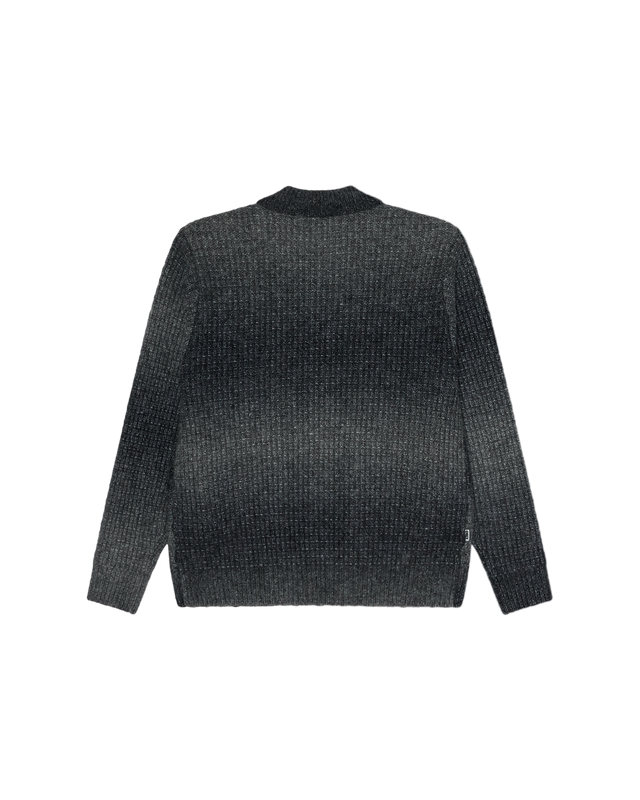 Obey Anton Gradient Cardigan Charcoal Multi