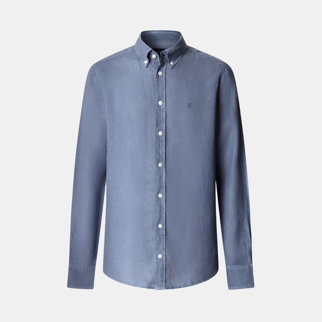 Hackett London Ess Gmd Linen Brpt Thames Blue