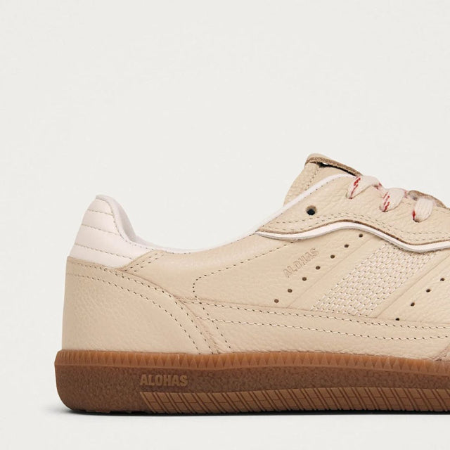 Alohas 490 Rife Grain Cream Leather Sneakers