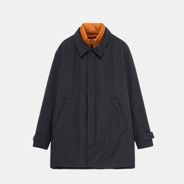 Krakatau Bleriot Trench Coat Qm549 Dark Night