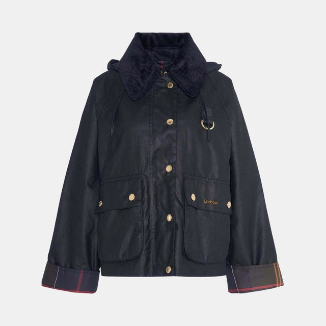 Barbour Reighton Spey Waxed Jacket Classic Black