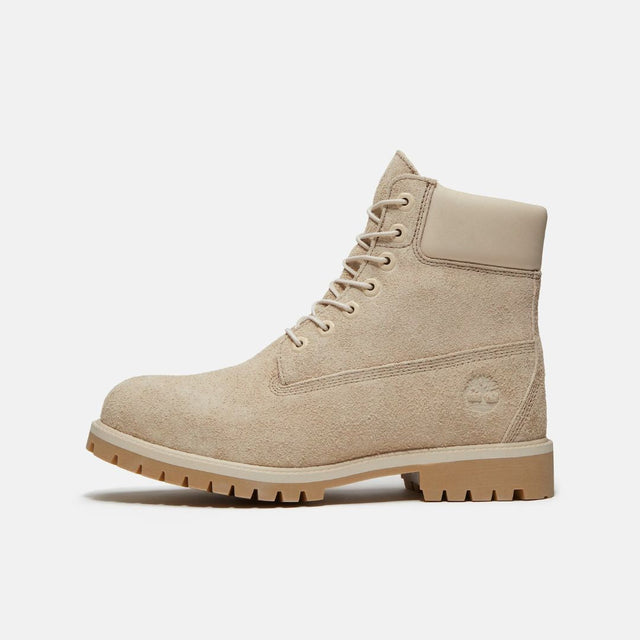 Timberland Heritage 6 In Lace Waterproof Boot Light Beige Suede