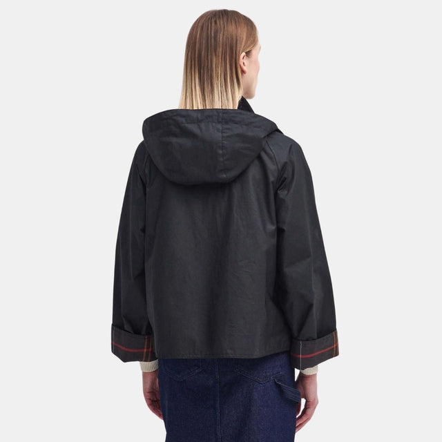Barbour Reighton Spey Waxed Jacket Classic Black