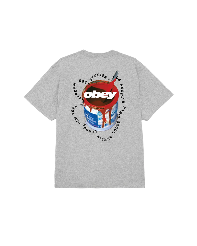 Obey Real Spill Heather Grey