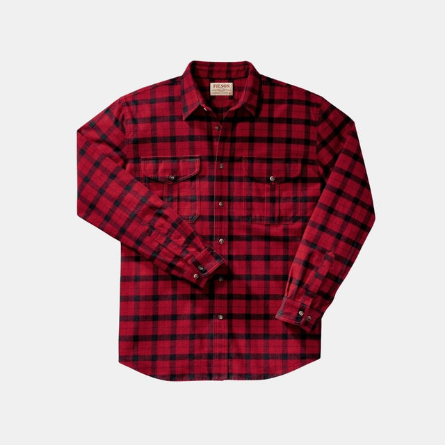 Filson Alaskan Guide Shirt Red Black Plaid